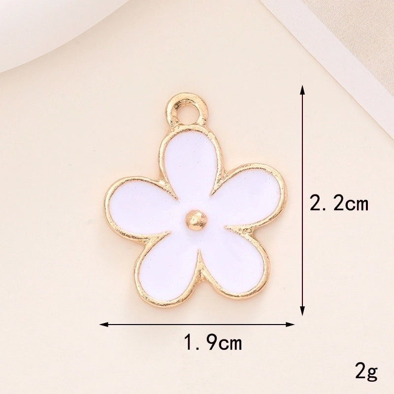 1 Piece 17*17mm 20*19mm 24*24mm Zinc Alloy Pearl Heart Shape Flower Bow Knot Pendant