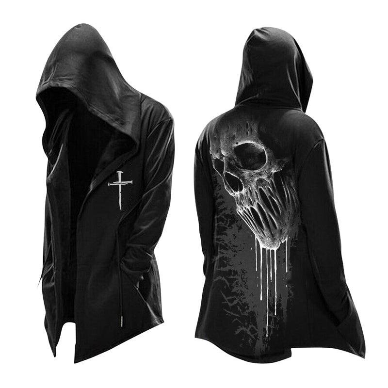 Halloween 3D Horror Mens Outdoor Crew Neck hoodies