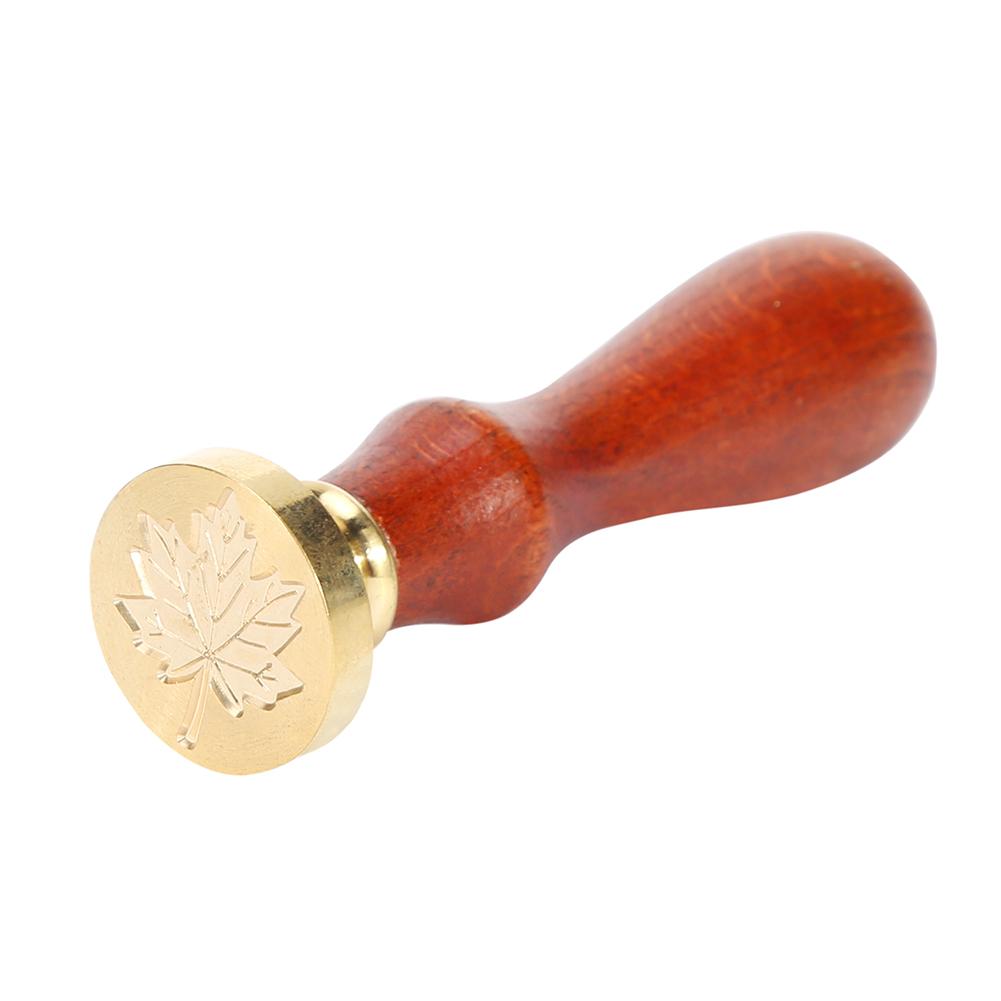 

Retro Plant Pattern Wood Handle Sealing Wax - Wax Seal Stamp, 501 Original