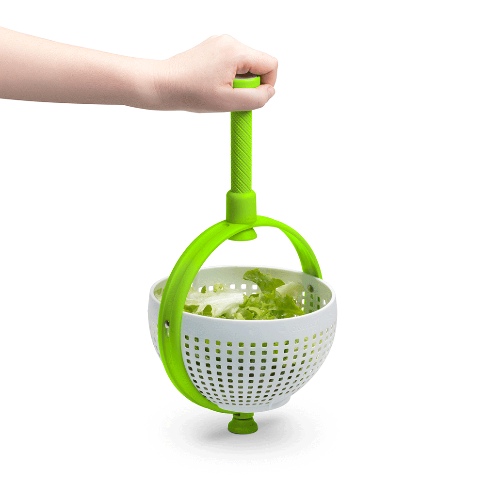 Vegetable Salad Rotating Draining Basket