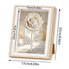 (17x22cm)Rose DIY Pearl Painting Art Kits for Adults Home Wall Decor Pearl Art Painting With Wooden Frame