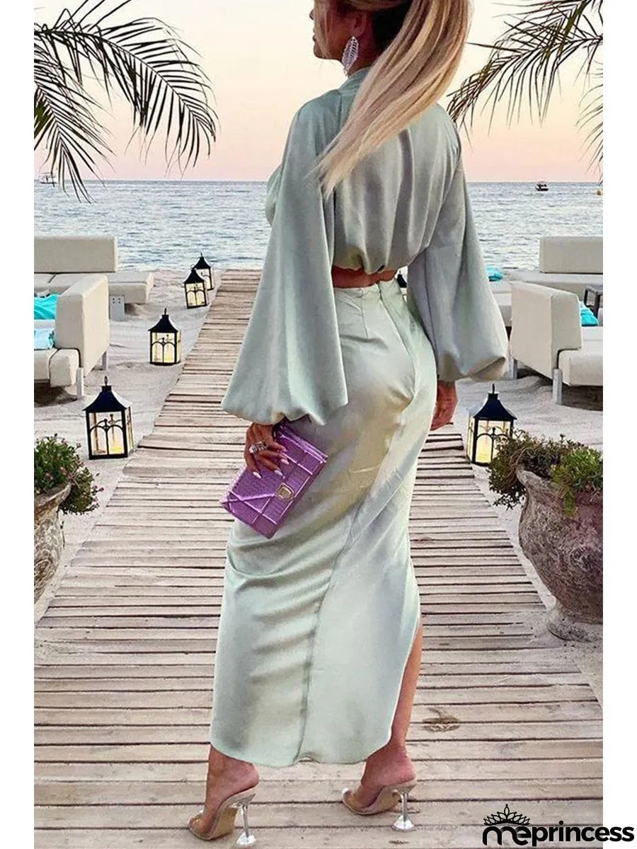 Design Sense Solid Color Suit