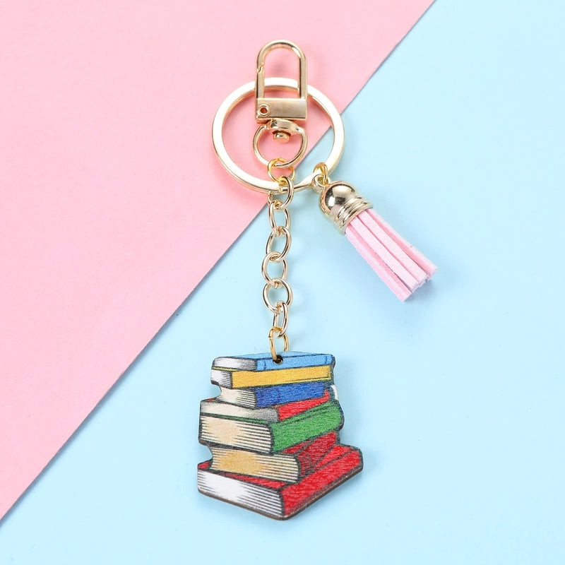 Cute Minimalist Letter Alloy Asymmetrical Keychain