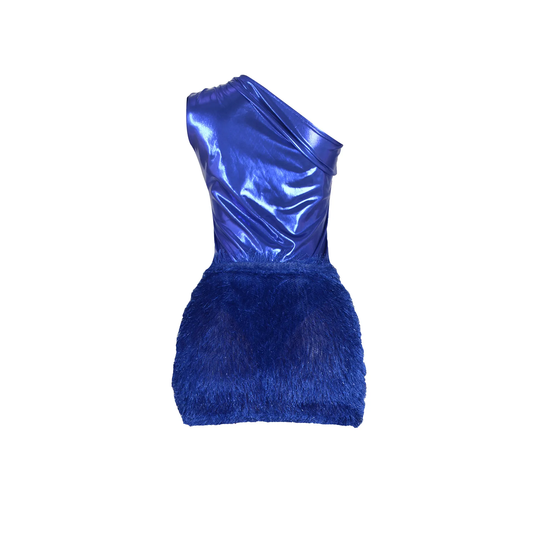 Women Clothing Skirt Set Jumpsuit Glossy Sexy Skirt Two Piece Set
