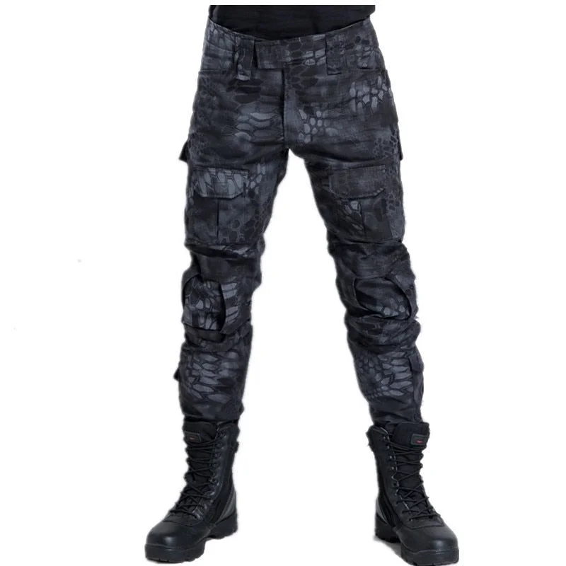 Man Pants Tactical Military Style Camouflage Hunt Pant for Man Army Urban Ripstop Train Python Overalls Cargo Pants Male Fashion
