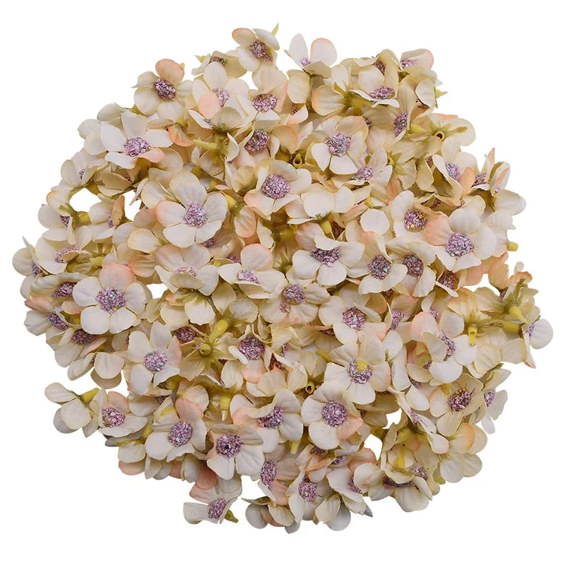 50Pcs 2cm Multicolor Daisy Flower Heads Mini Silk Artificial Flowers for Wreath Scrapbooking Home Wedding Decoration