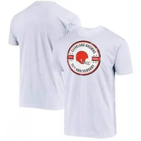 Men's Cleveland Browns 2021 Grey 75th Anniversary T-Shirt QICV