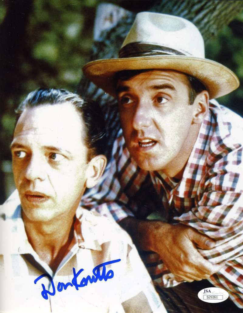 Don Knotts Barney Fife Jsa Hand Signed Photo Poster painting Authentic Autograph 8x10 Mayberry