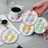 6pcs Easter DIY Diamond Painting Waterproof Coasters
