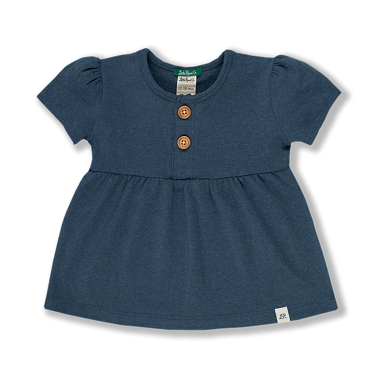 Midnight Short Sleeve Peplum Tee