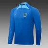 2022 England Half-Pull Training Suit Blue Soccer Jersey Set love fball