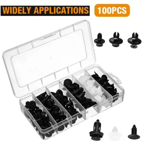 Dronehint Box Set Bumper Fender Liner Push Type Retainer Clips 100PCS Parts Accessories (For: Audi Sport) Parts