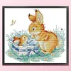 Bunny-14CT Stamped Cross Stitch 32*29cm/12.6*11.42in tapestrymarket