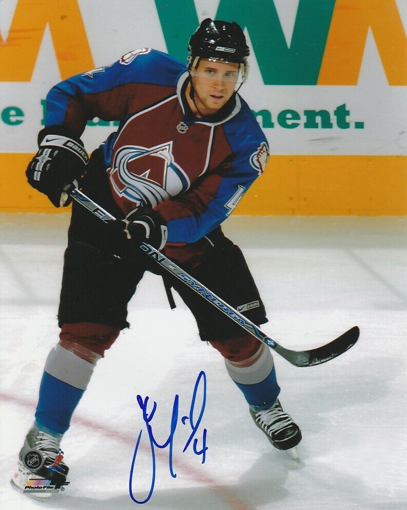 JOHN-MICHAEL LILES SIGNED COLORADO AVALANCHE 8x10 Photo Poster painting #1 Autograph