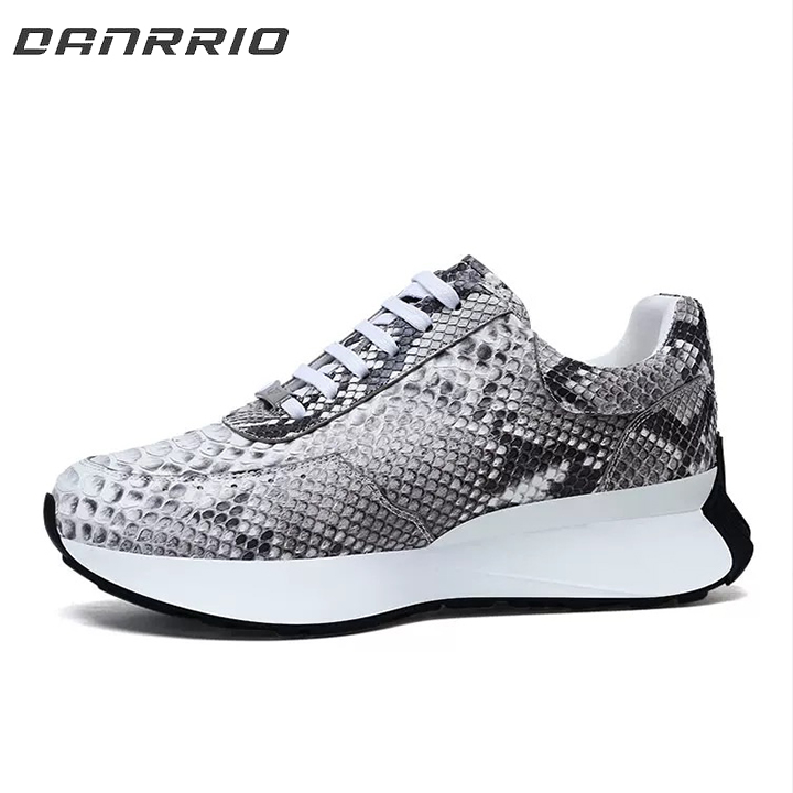 DANRRIO Luxury Snakeskin Leather Thick Sole Lightweight Breathable Sports Casual Shoes DANRRIO.COM DANRRIO