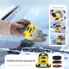 Car Multifunctional Electric Maintenance Three-In-one High-Speed Rotating Deicing Polishing Sponge Black Electric Ice Scraper