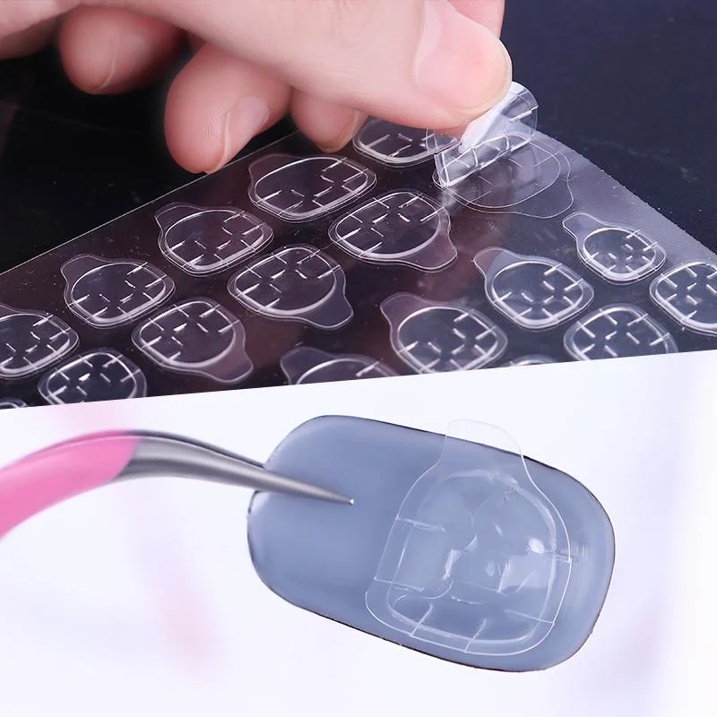 120pcs Double Sided False Nail Art Adhesive Tape Glue Sticker DIY Tips Fake Nail Acrylic  Gel Makeup Tools-Nail Inspo