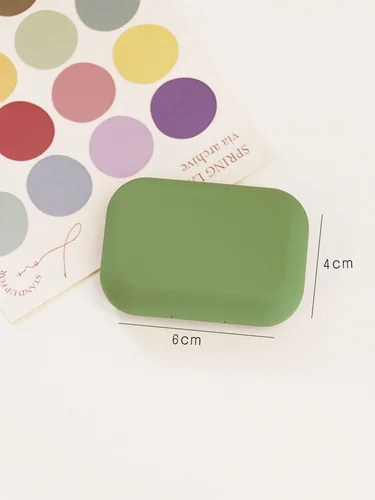 JOURNALSAY Frosted Retro Minimalist Contact Lens Cosmetic Case