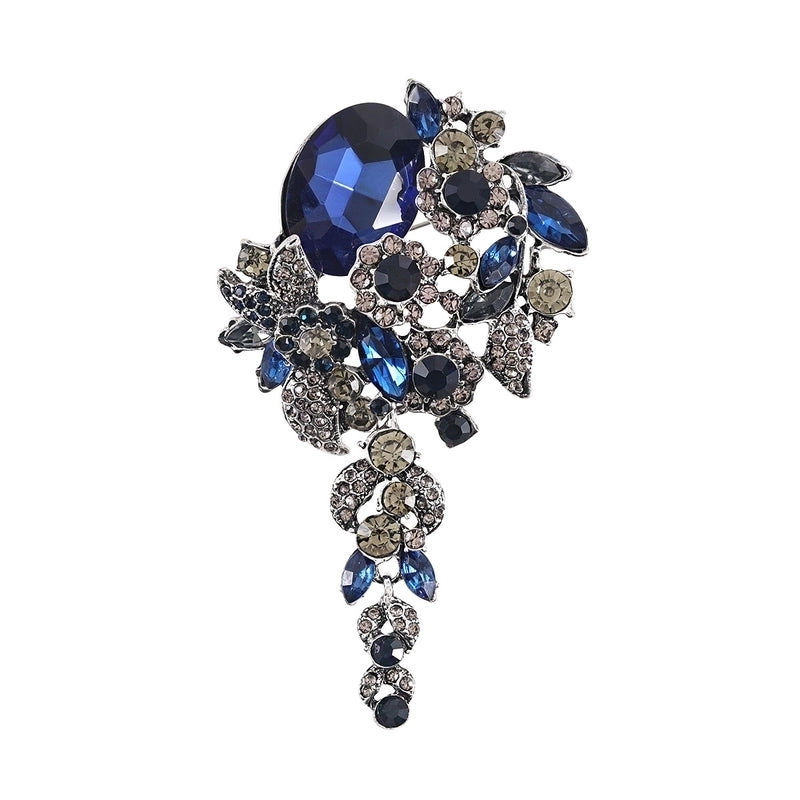 2 Pieces Fashion Pin Crown Alloy Rhinestones Women’S Brooches