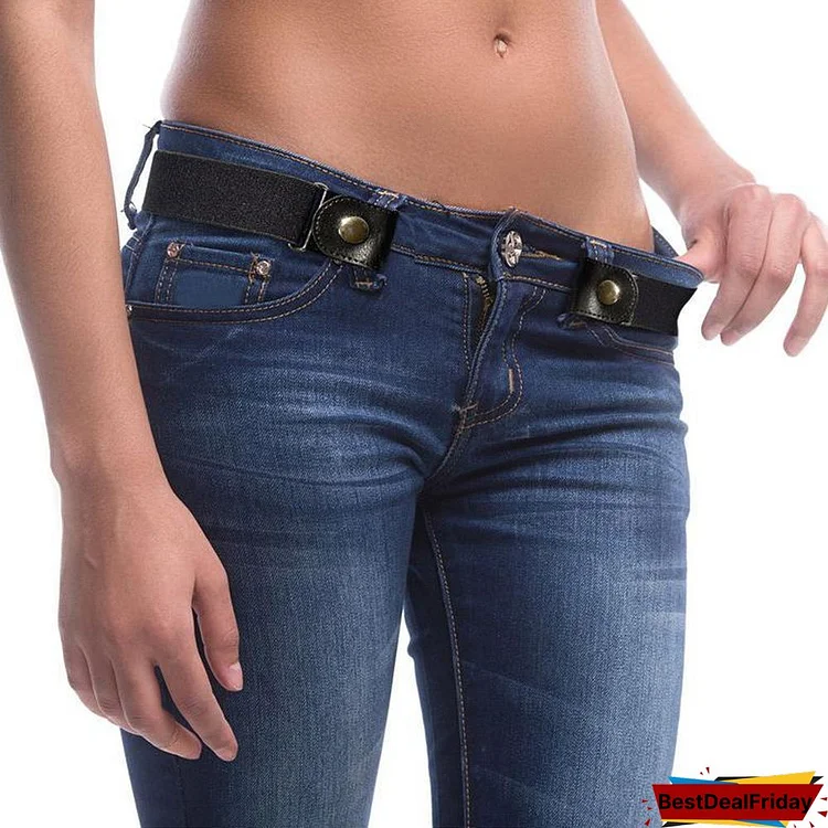 No Buckle Womens Belt Adjustable Elastic