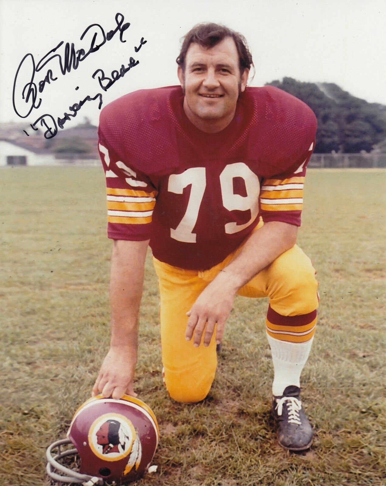 Ron McDole #2 8x10 Signed Photo Poster painting w/ COA Washington Redskins 031719