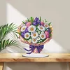 (US Local)Flower Double Sided Effect Table Top Diamond Painting Desktop Ornaments Kit (Daisy)