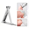 Ultra-Thin Small Stainless Steel Nail Clipper Portable Multi-function Folding Nail Clipper Keychain EDC Pocket Tool