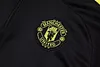 Joyfball 2025/2026 Manchester United Half-Pull Training Suit Black Football Shirt 1:1 Thai Quality
