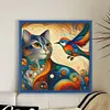 Cat And Bird-11CT Stamped Cross Stitch 40*40cm/15.75*15.75in tapestrymarket