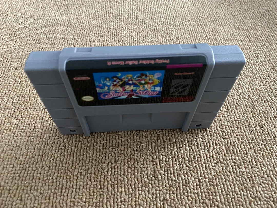 Pretty Soldier Sailor Moon R For Super Nintendo SNES - 16 Bit Game Cartridge