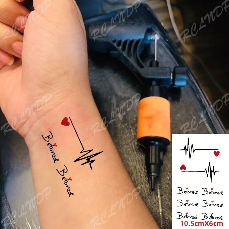 Waterproof Temporary Tattoo Sticker Feather Arrow Compass Element Fake Tatto Flash Tatoo Small Body Art for Kids Men Women