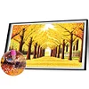 Yellow Leaves - Round Drill Diamond Painting - 80*40CM - Large Size