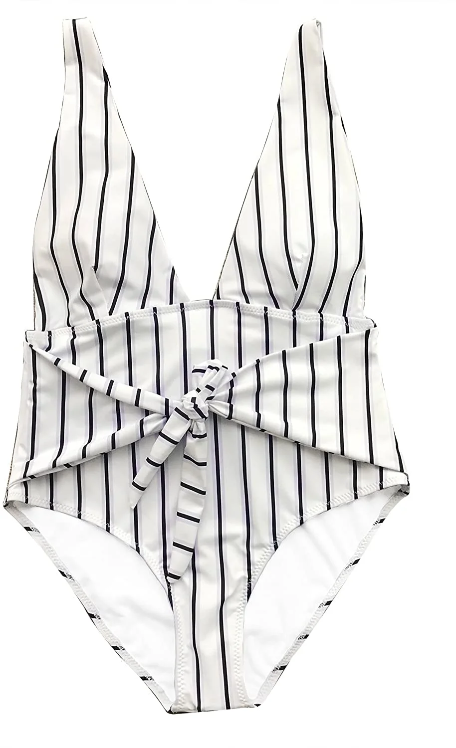 Women's Quiet Elegance Stripe One-Piece Swimsuit Beach Swimwear Bathing Suit