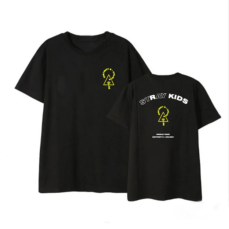 Stray Kids 9 World Concert District Tour Unlock T-shirt 