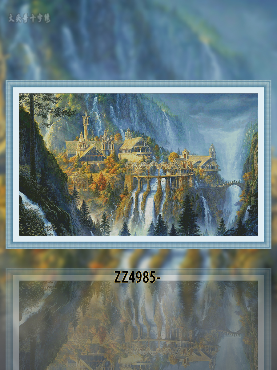 [ZZ4985-Rivendell]  Painting Fairy Cross Stitch