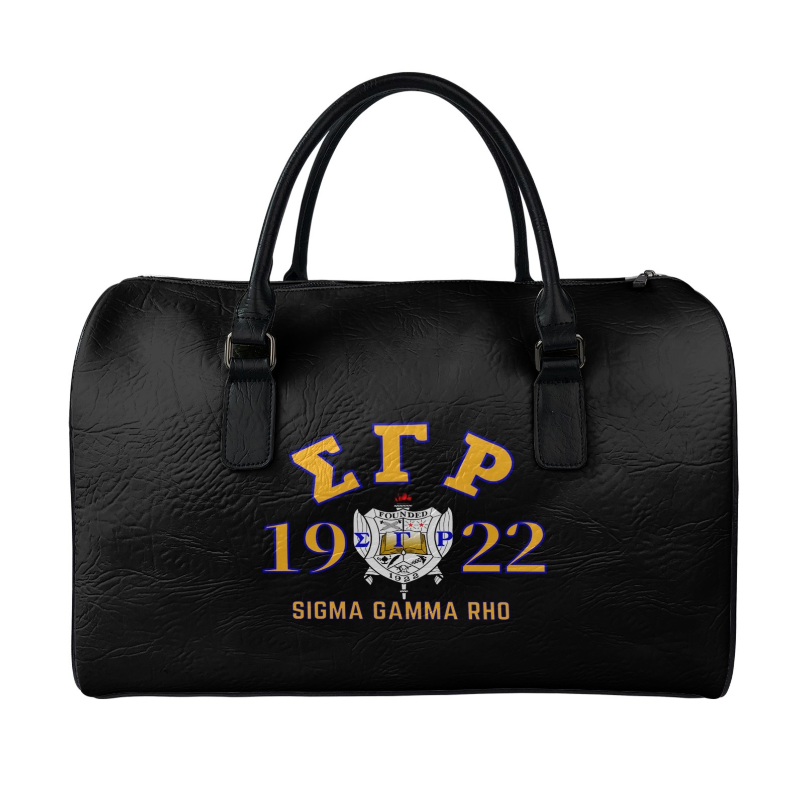 Leather travel bag