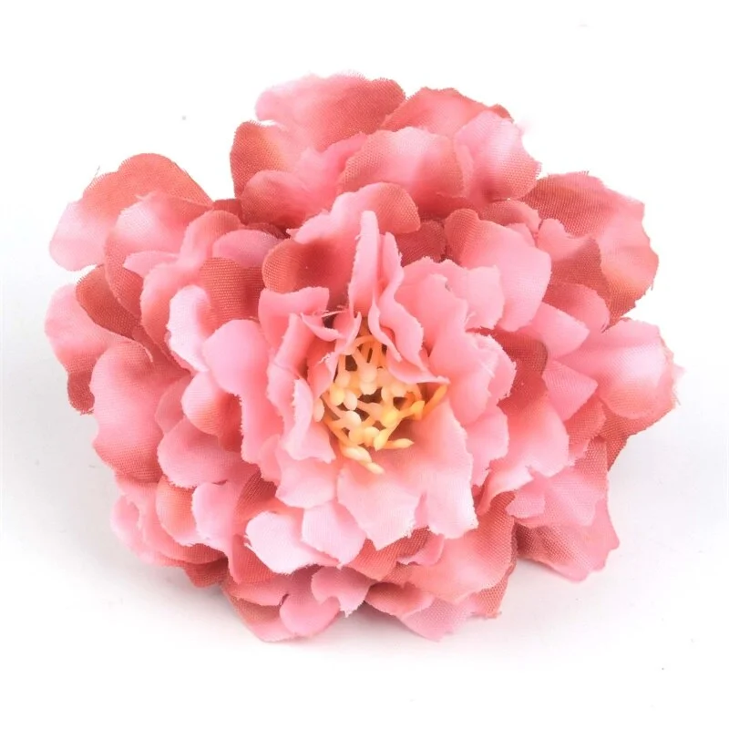 10pcs/lot 6cm Artificial Silk Carnation Flower Heads Wedding Home Decoration DIY Bride Holding flowers Accessories Fake Flowers