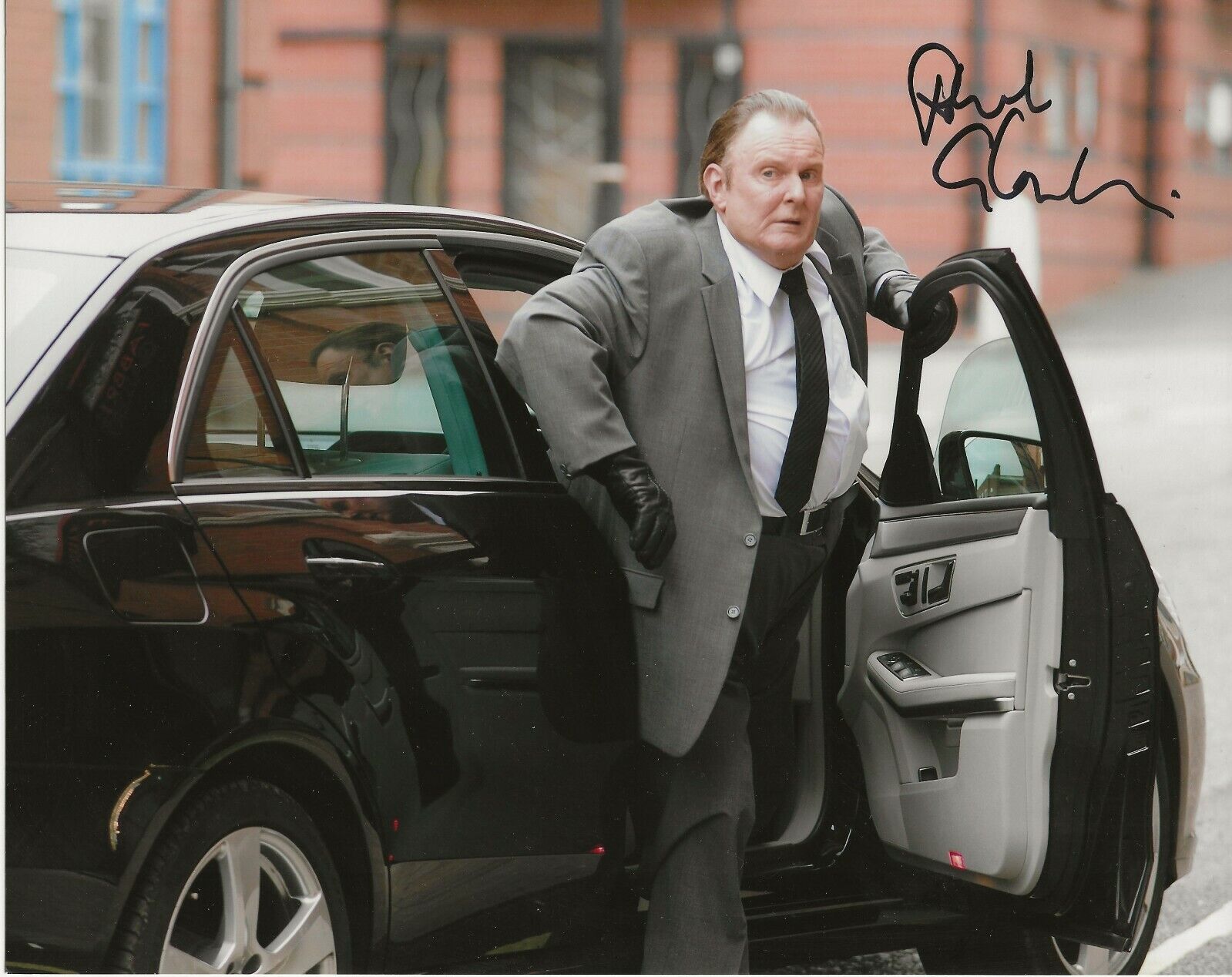 Robert Glenister hustle authentic hand signed autograph signature Photo Poster painting AFTAL