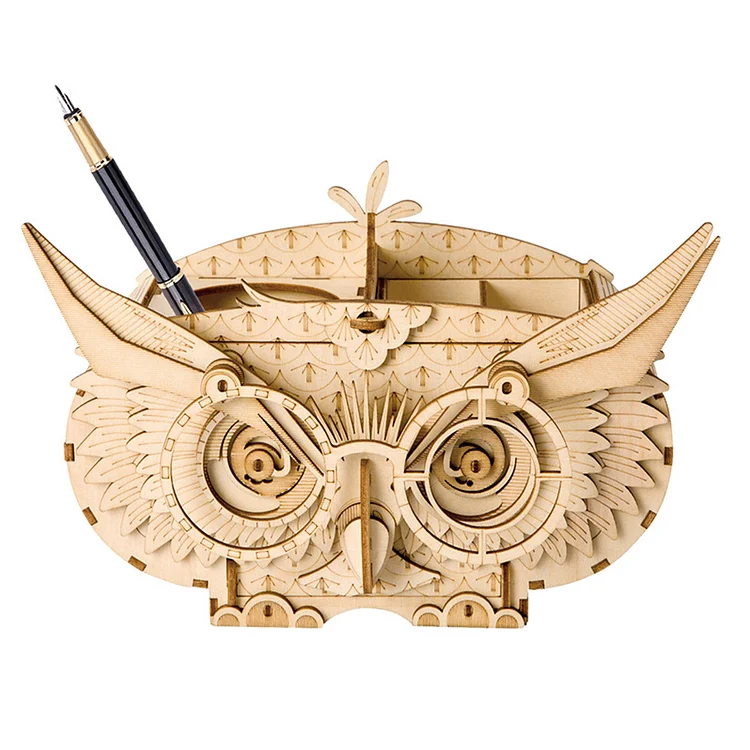 Rolife Owl Storage Box 3D Wooden Puzzle TG405 Robotime-uk