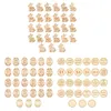 27Pcs Easter Egg Tokens DIY Easter Egg Filler Wooden Party Prize Coins (Bunny)