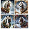 Multistyle Cheval De No&euml;l - Peinture Diamant Ronde - 40 X 40 CM