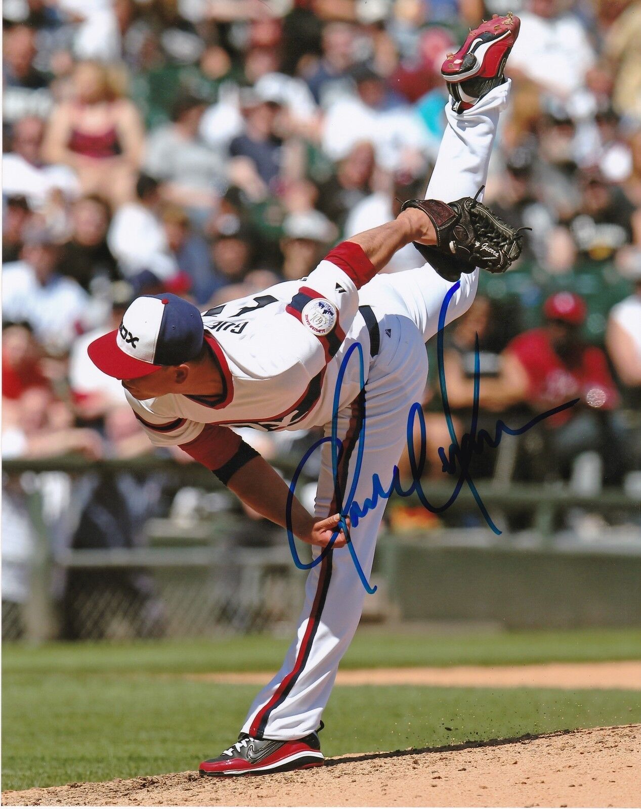 JAVY GUERRA CHICAGO WHITE SOX ACTION SIGNED 8x10