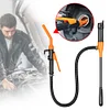 Fuel Transfer Pump 2.4 Gallons Per Min Car Gas Oil Pump with Flow Control Nozzle