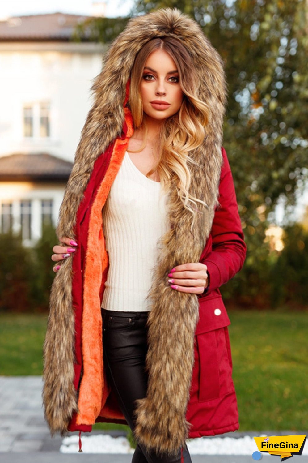 Plush Parka Hooded Windbreaker