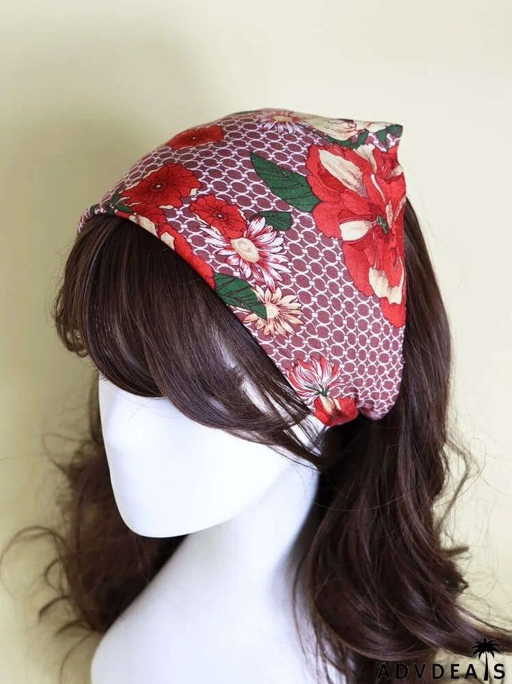 Floral Print Kerchief
