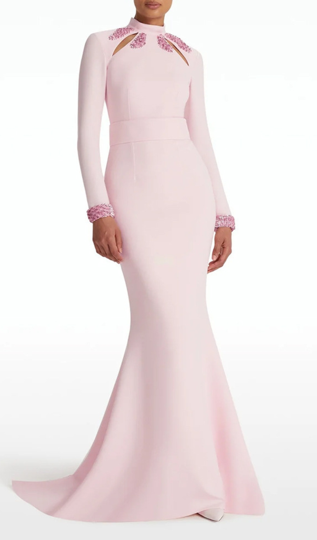 Euleta Sequin Embellished Long Sleeve Gown Miss Lee Label