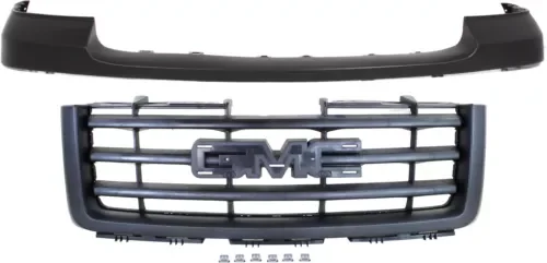 Dronehint Bumper Cover Kit For 2007-2013 GMC Sierra 1500 Front 2pc Primed with Grille (For: GMC) Parts