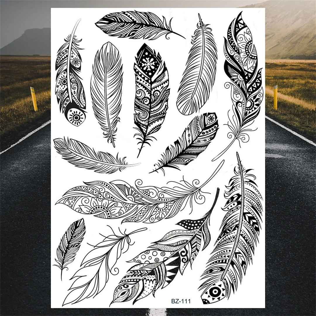 Henna Pendant Temporary Tattoos For Women Undertboob Girls Realistic Butterfly Rose Flower Fake Tattoo Sticker Chest Tatoos