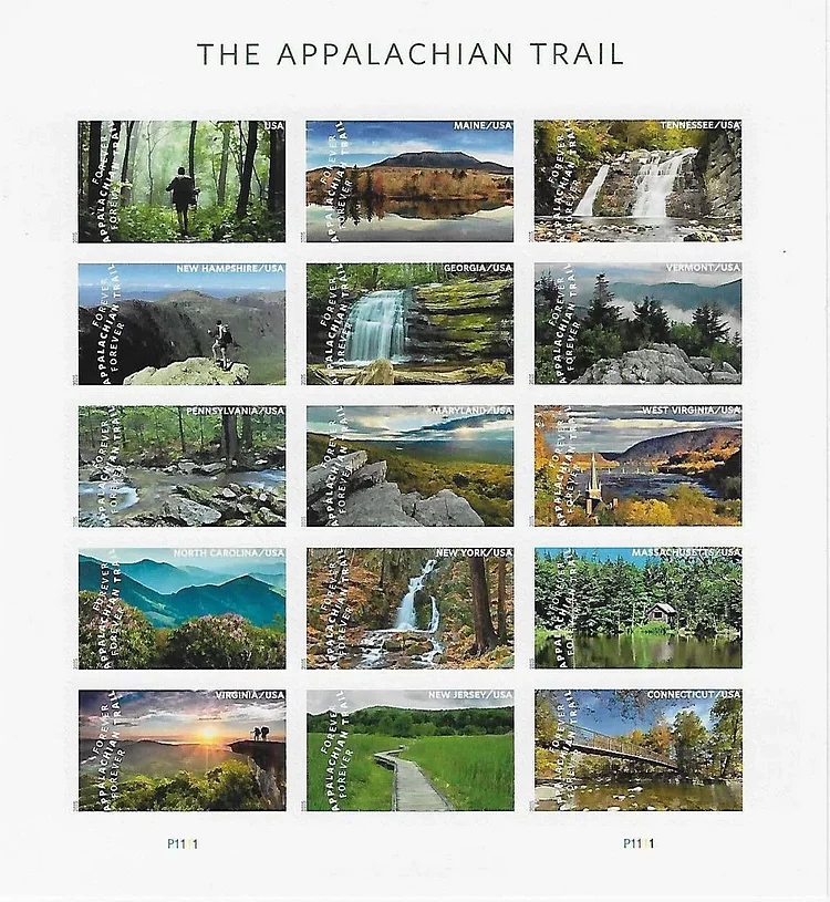 2025 USA The Appalachian Trail Hike Nature Forever Stamps