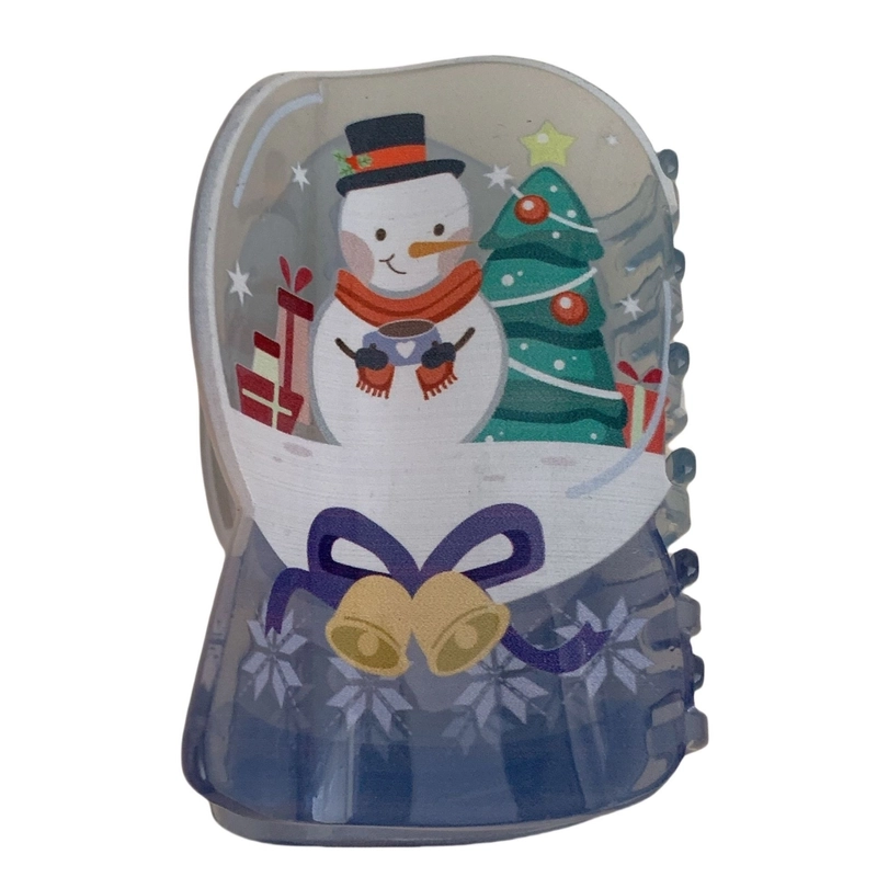 Cute Minimalist Women’s Christmas Tree Santa Claus Arylic Hair Claws